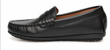 Venettini Reese Black Leather Mocassin Loafer