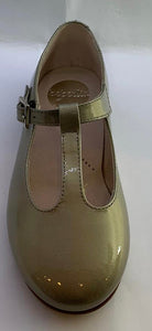 Beberlis Girls Acero Patent Leather T-Strap