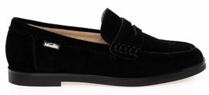 Venettini London Black Suede Leather Loafer