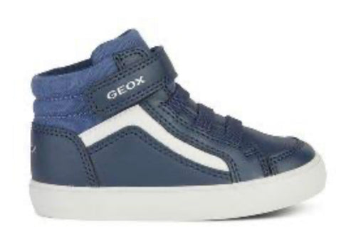 Geox Baby Gisli Navy Avio Hightop Sneakers