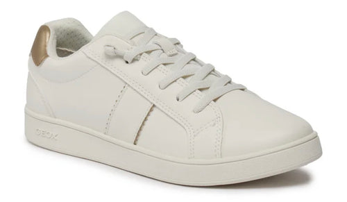 Geox White Platunum Eclyper Sneakers