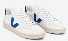 Veja Leather White Paros Blue Sneakers