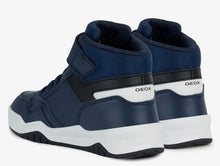 Geox J Perth Navy Lt Grey Hightop Sneakers