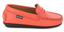 Atlanta Mocassin Coral Smooth Leather Penny Loafer