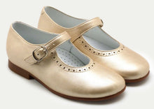 Beberlis Marion Gold Leather Siria Classic Mary Jane