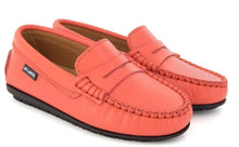 Atlanta Mocassin Coral Smooth Leather Penny Loafer