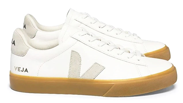 Veja Campo Chromefree  Leather Extra White Natural Sole Sneakers