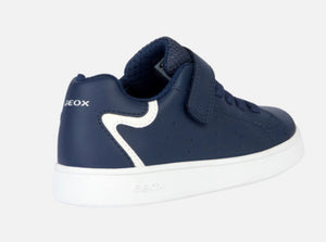 Geox Eclyper Navy Leather Sneakers