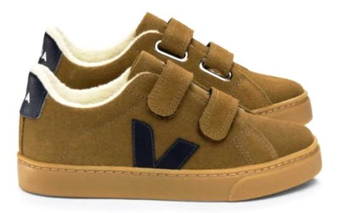 Veja Esplar Suede Camel Nautico Velcro Sneakers