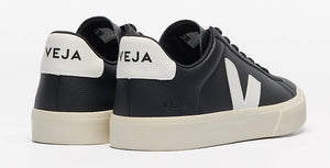 Veja Campo Black White Leather Sneakers