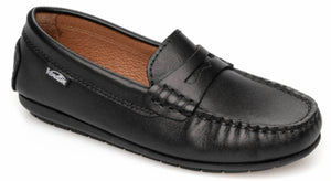 Venettini Reese Black Leather Mocassin Loafer