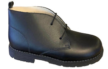 Shawn & Jeffery Black Leather 118 Lace up Booties
