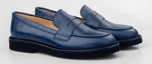 Beberlis Chunky Navy Copete Tractor Slip On Loafers
