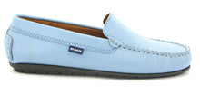 Atlanta Sky Blue Smooth Leather Moccasin Loafer