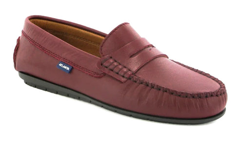 Altanta Mocassin Burgundy Smooth Leather Loafer