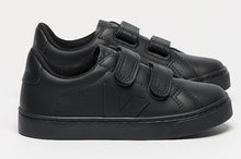 Veja Esplar Black Leather Velcro Sneakers