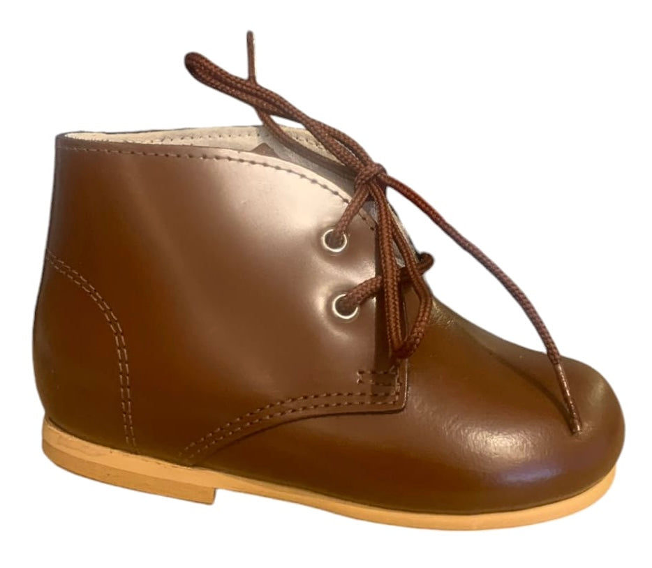 Shawn & Jeffery Baby Mocasino Cuero Tan Leather Solid Booties