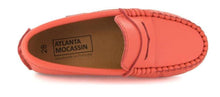 Atlanta Mocassin Coral Smooth Leather Penny Loafer