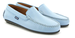 Atlanta Mocassin Sky Blue Smooth Leather Loafer