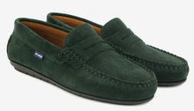 Atlanta Mocassin Green Suede Penny Loafer