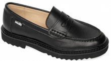 Venettini London Black Leather Chunky Loafer