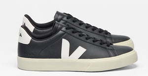 Veja Campo Black White Leather Sneakers