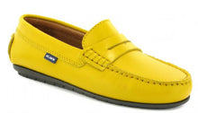 Atlanta Mocassin Yellow Smooth Leather Penny Loafer