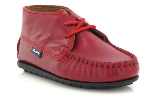 Altanta Mocassin Baby Red Sierra Antik Leather Booties