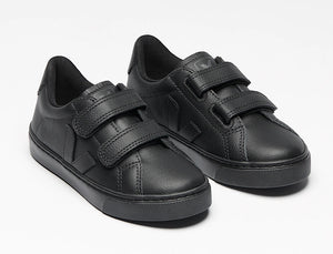 Veja Esplar Black Leather Velcro Sneakers