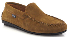 Altanta Mocassin Camel Suede Leather Loafer