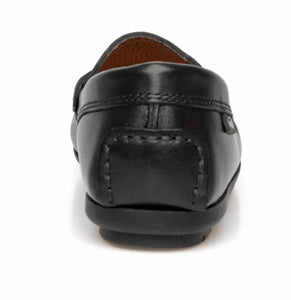 Venettini Reese Black Leather Mocassin Loafer