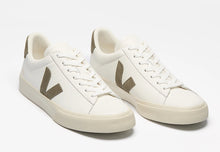 Veja Campo Olive Extra White Kaki Leather Sneakers
