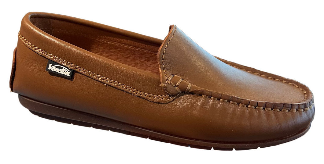 Venettini Morgan Luggage Leather Mocassin Loafer
