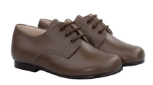 Beberlis Taupe Topo Leather Oxford Dress Shoes