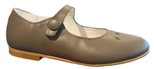 Shawn & Jeffery Girls Taupe Leather Heart Mary Jane