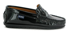 Altanta Mocassin Black Patent Leather Penny Loafer