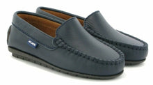 Altanta Moccasin Dark Navy Blue Smooth Leather Loafer