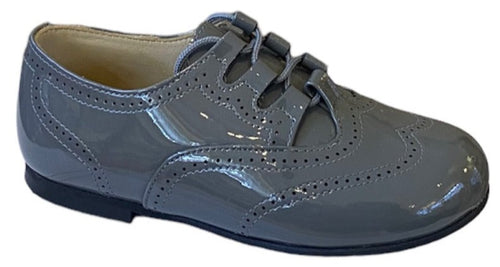 Shawn & Jeffery Plomo Patent Leather Classic Oxford Dress Shoe