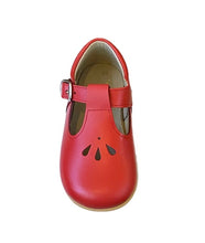 Shawn & Jeffrey Red Leather T Strap Shoe