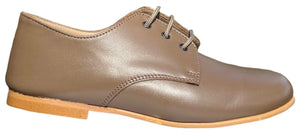 Shawn & Jeffery Taupe Leather Classic Oxford Dress Shoe