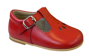 Shawn & Jeffrey Red Leather T Strap Shoe