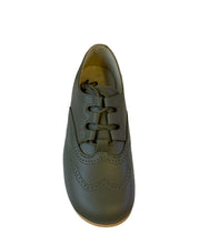 Shawn & Jeffery Kaki Leather Classic Oxford Dress Shoe