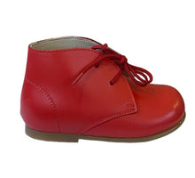 Shawn & Jeffery Baby Solid Red Leather Booties