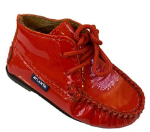 Altanta Moccasin Baby Red Patent Leather Booties