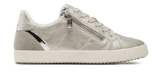 Geox Blomiee Silver Light Grey Side Zipper Sneakers
