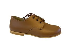 Shawn & Jeffery Camel Roble Leather Classic Oxford Dress Shoe
