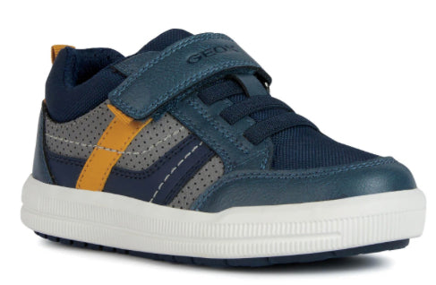 Geox Arzach Avio Blue Yellow Sneakers