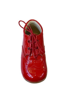 Shawn & Jeffery Baby Red Patent Leather Booties
