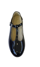 Shawn & Jeffery Black Patent Leather Girls T-Strap Shoe