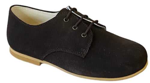 Shawn & Jeffery Brown Marron Suede Leather Classic Oxford Dress Shoe